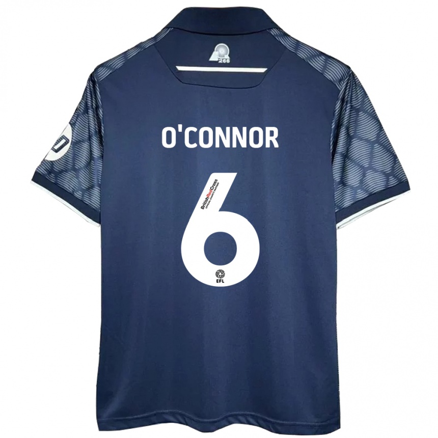 Enfant Football Maillot Thomas O'connor #6 Noir Tenues Extérieur 2024/25 Canada