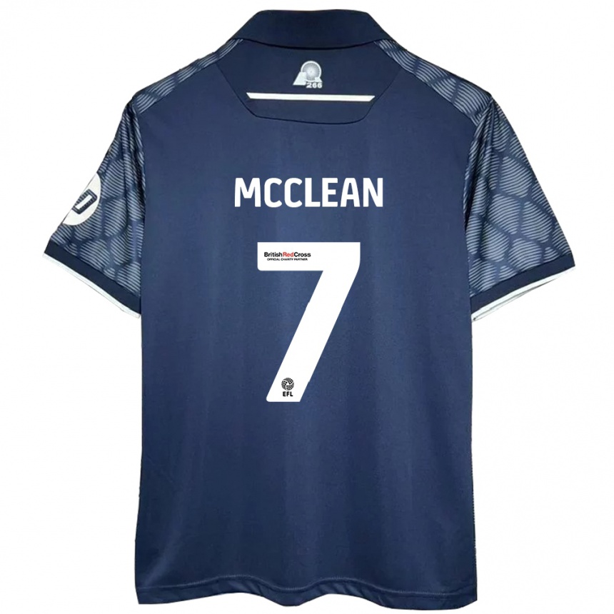 Enfant Football Maillot James Mcclean #7 Noir Tenues Extérieur 2024/25 Canada