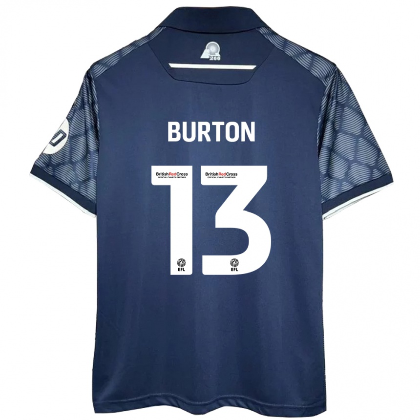 Enfant Football Maillot Callum Burton #13 Noir Tenues Extérieur 2024/25 Canada