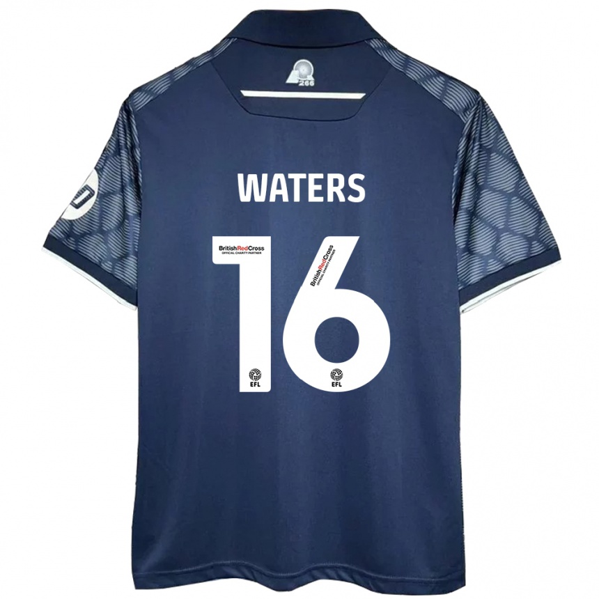 Enfant Football Maillot Billy Waters #16 Noir Tenues Extérieur 2024/25 Canada