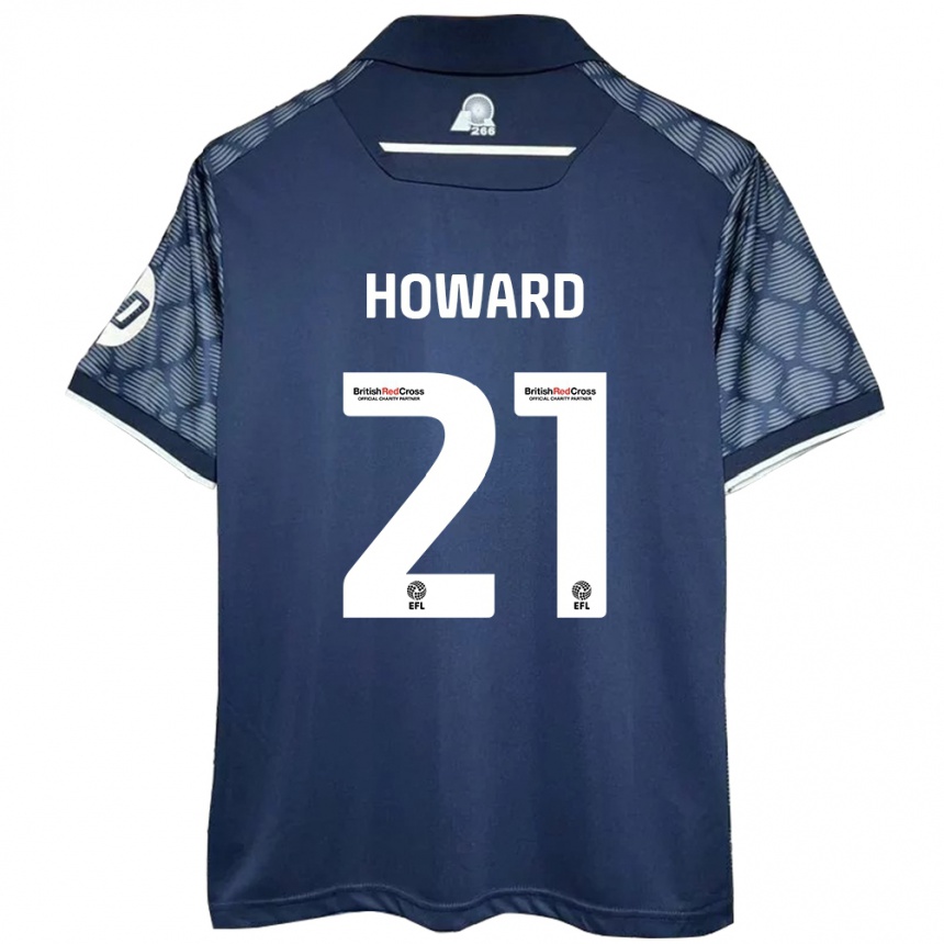 Kids Football Mark Howard #21 Black Away Jersey 2024/25 T-Shirt Canada