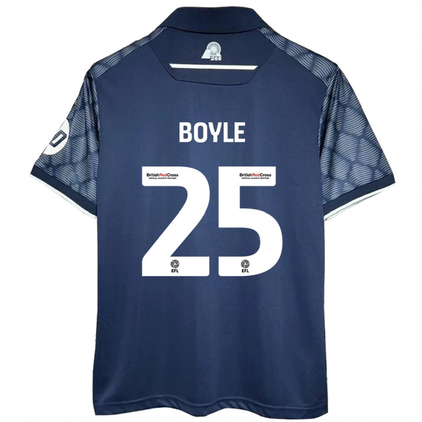 Enfant Football Maillot Will Boyle #25 Noir Tenues Extérieur 2024/25 Canada