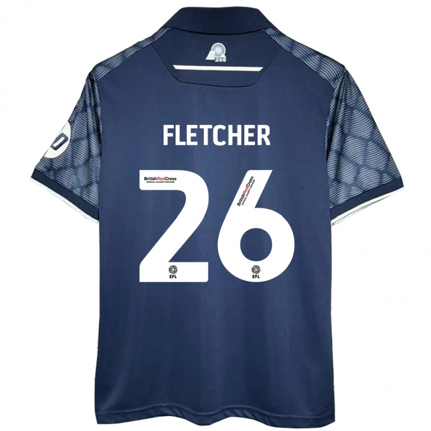 Enfant Football Maillot Steven Fletcher #26 Noir Tenues Extérieur 2024/25 Canada