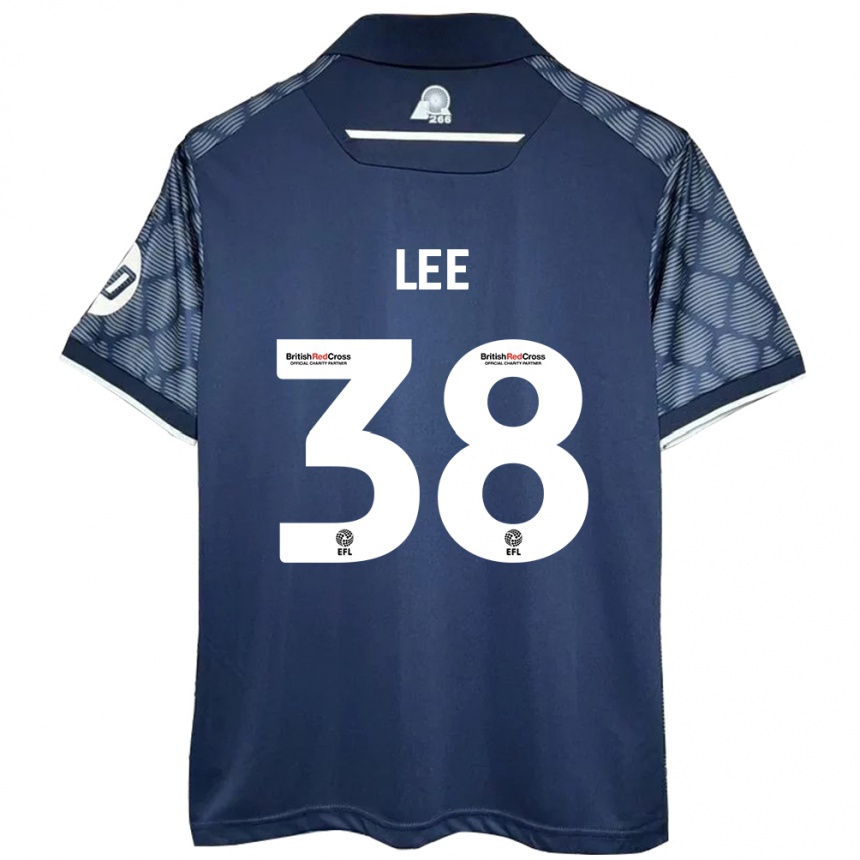 Enfant Football Maillot Elliot Lee #38 Noir Tenues Extérieur 2024/25 Canada