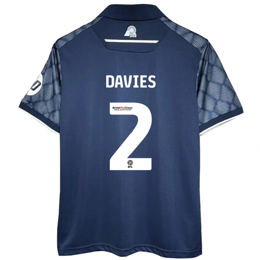 Enfant Football Maillot Phoebe Davies #2 Noir Tenues Extérieur 2024/25 Canada