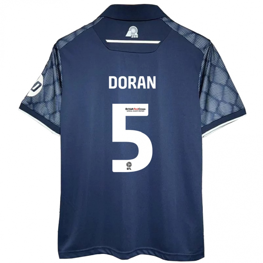 Enfant Football Maillot Louisha Doran #5 Noir Tenues Extérieur 2024/25 Canada