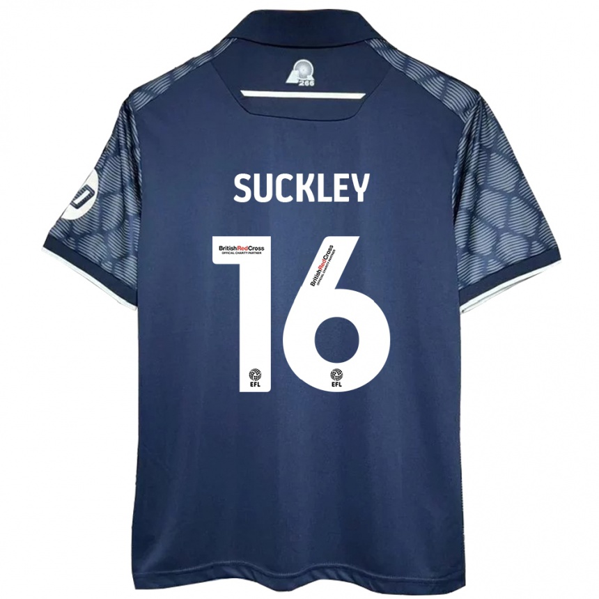 Enfant Football Maillot Ava Suckley #16 Noir Tenues Extérieur 2024/25 Canada