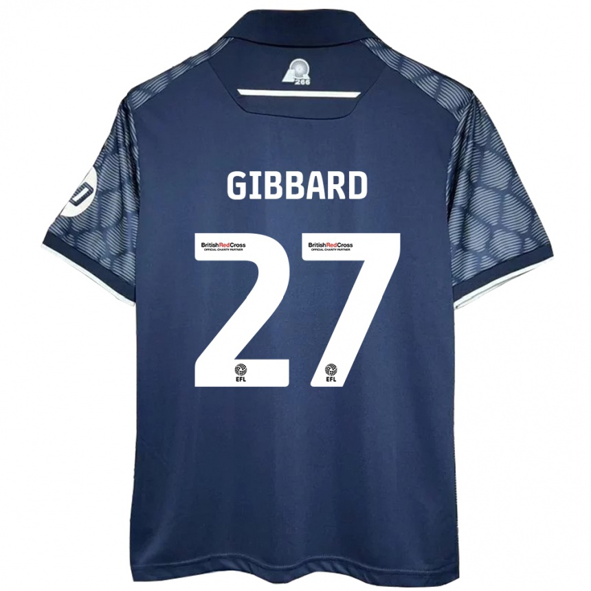 Enfant Football Maillot Mari Gibbard #27 Noir Tenues Extérieur 2024/25 Canada