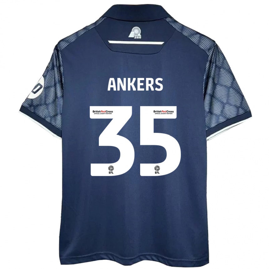 Kids Football Chloe Ankers #35 Black Away Jersey 2024/25 T-Shirt Canada