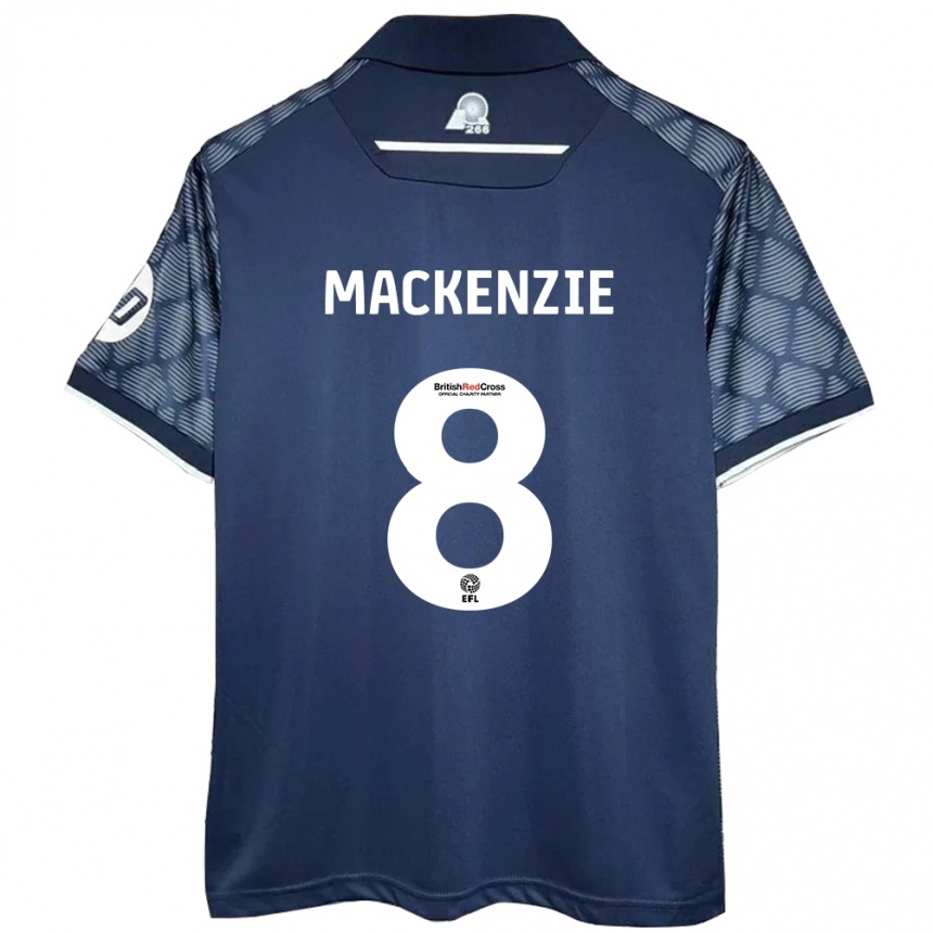 Enfant Football Maillot Libby Mackenzie #8 Noir Tenues Extérieur 2024/25 Canada