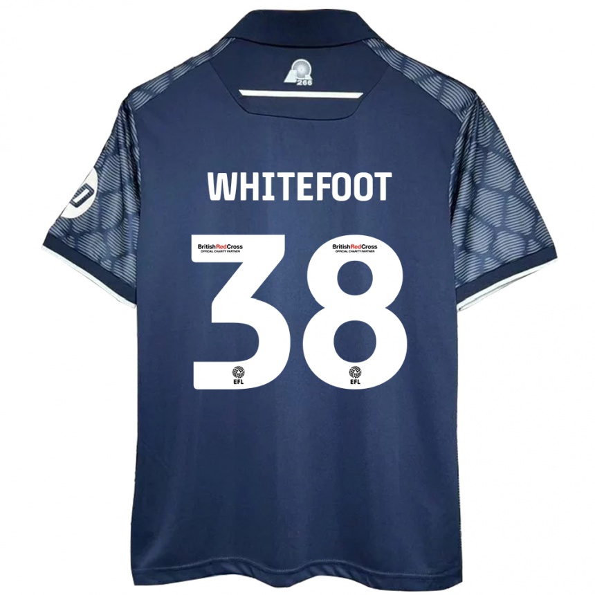 Enfant Football Maillot Lily Whitefoot #38 Noir Tenues Extérieur 2024/25 Canada