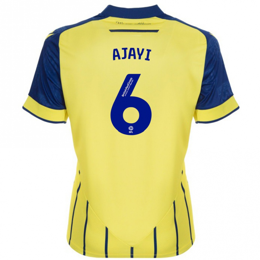 Enfant Football Maillot Semi Ajayi #6 Jaune Bleu Tenues Extérieur 2024/25 Canada