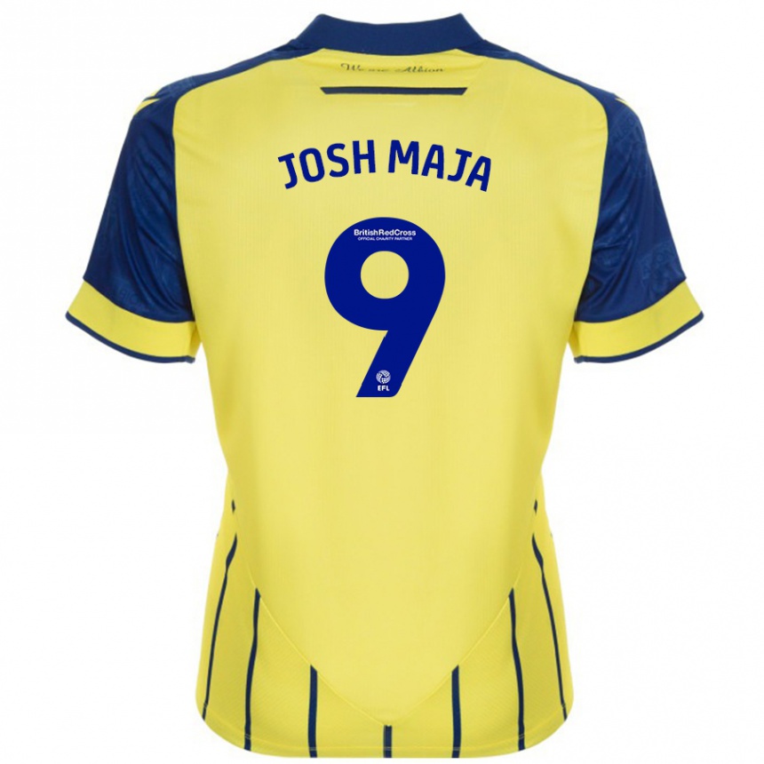 Enfant Football Maillot Josh Maja #9 Jaune Bleu Tenues Extérieur 2024/25 Canada