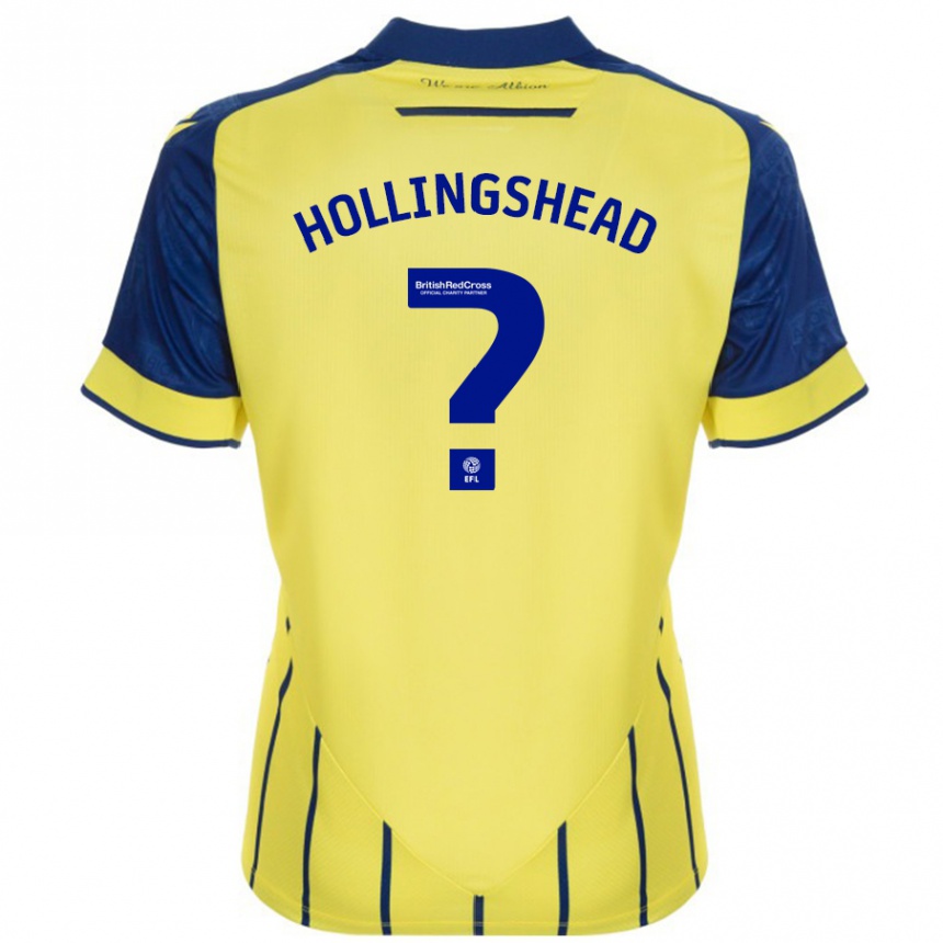 Enfant Football Maillot Ronnie Hollingshead #0 Jaune Bleu Tenues Extérieur 2024/25 Canada