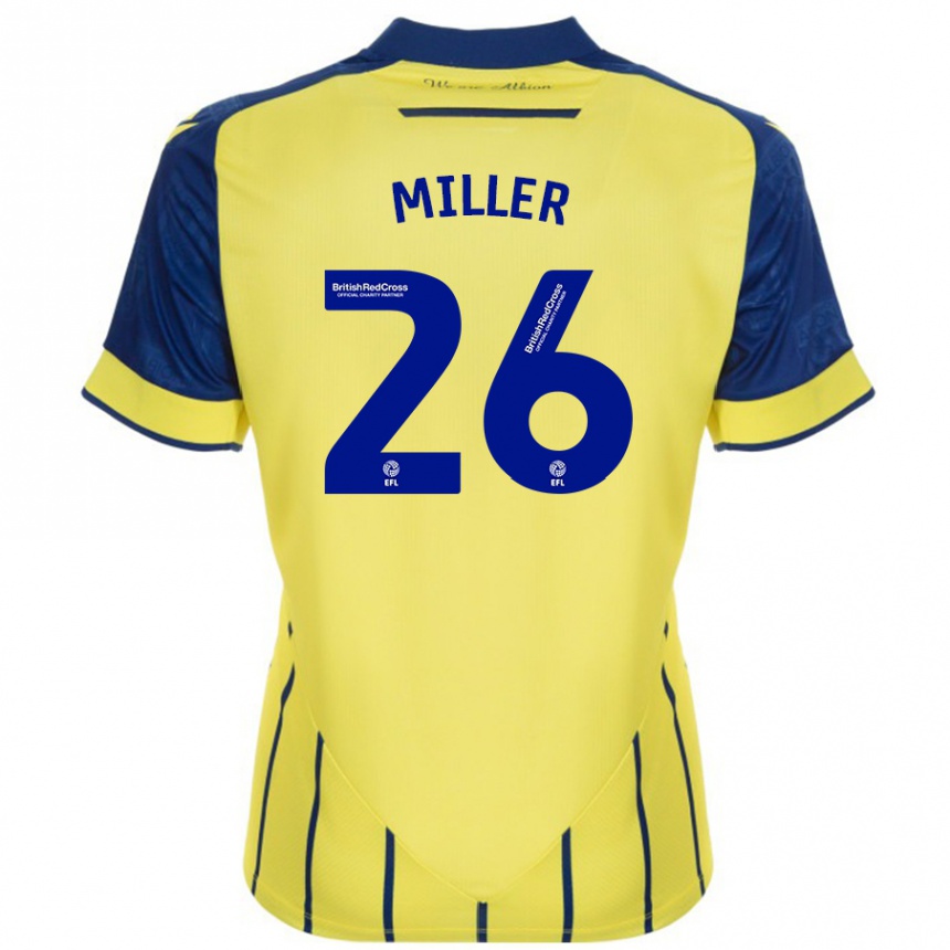 Enfant Football Maillot Nna Miller #26 Jaune Bleu Tenues Extérieur 2024/25 Canada