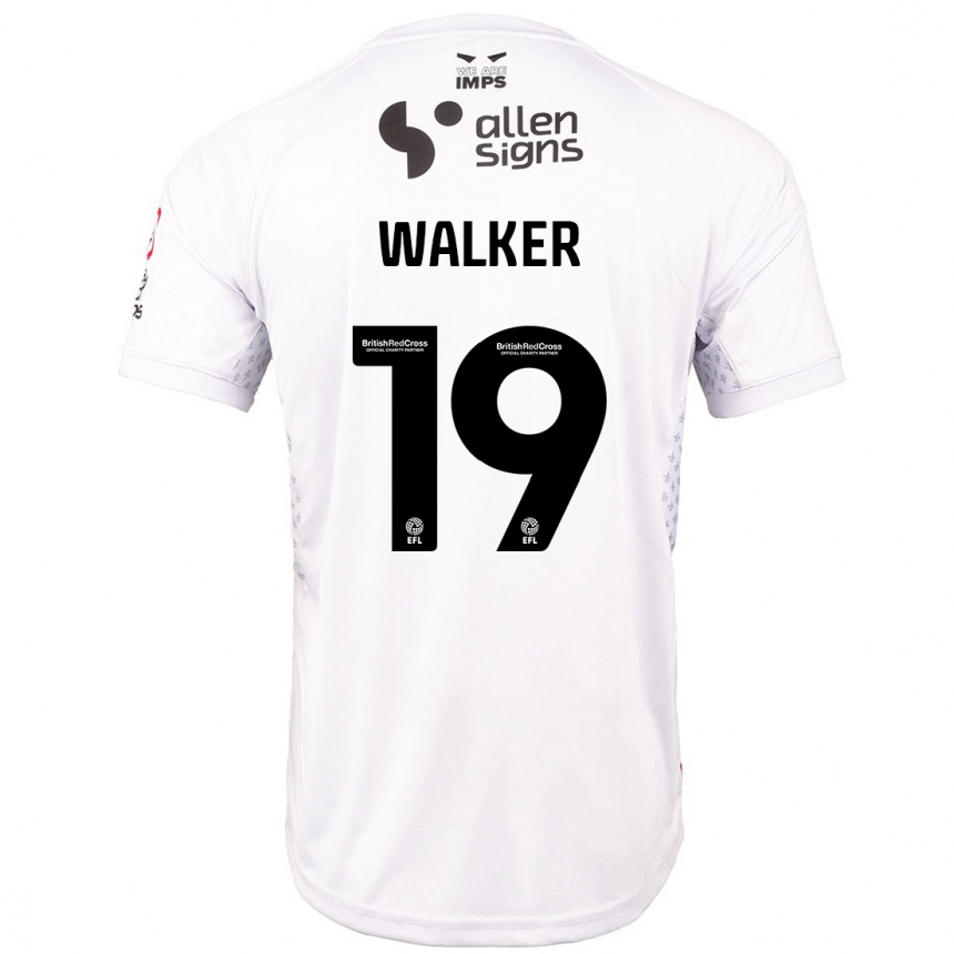 Enfant Football Maillot Tyler Walker #19 Rouge Blanc Tenues Extérieur 2024/25 Canada