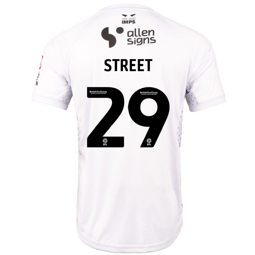 Kids Football Robert Street #29 Red White Away Jersey 2024/25 T-Shirt Canada