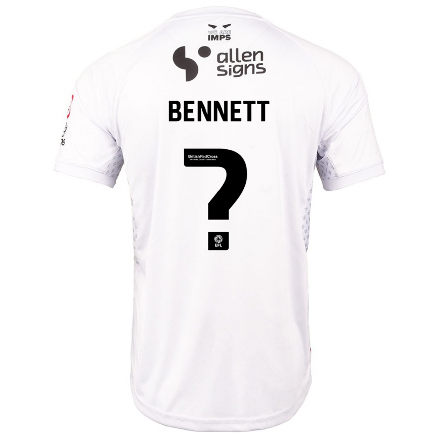 Enfant Football Maillot Hugo Bennett #0 Rouge Blanc Tenues Extérieur 2024/25 Canada