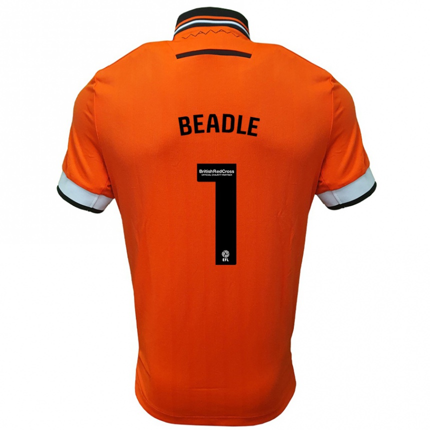 Enfant Football Maillot James Beadle #1 Orange Blanc Tenues Extérieur 2024/25 Canada