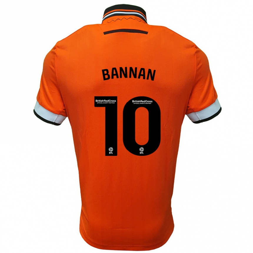 Enfant Football Maillot Barry Bannan #10 Orange Blanc Tenues Extérieur 2024/25 Canada