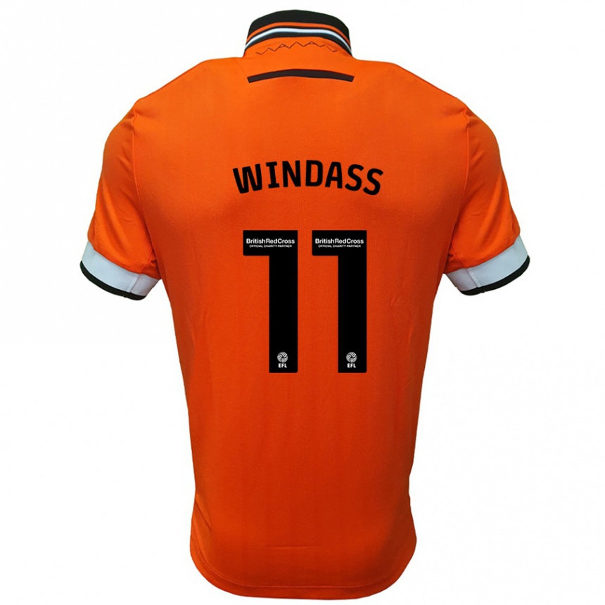 Enfant Football Maillot Josh Windass #11 Orange Blanc Tenues Extérieur 2024/25 Canada