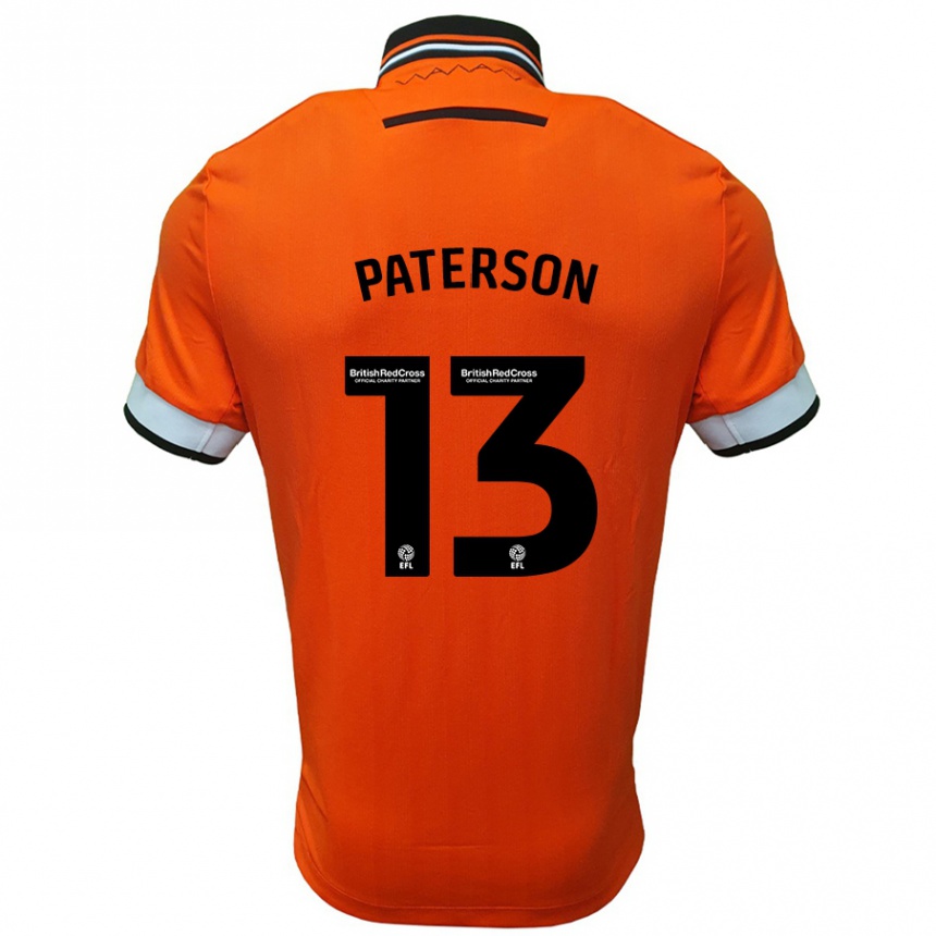 Enfant Football Maillot Callum Paterson #13 Orange Blanc Tenues Extérieur 2024/25 Canada