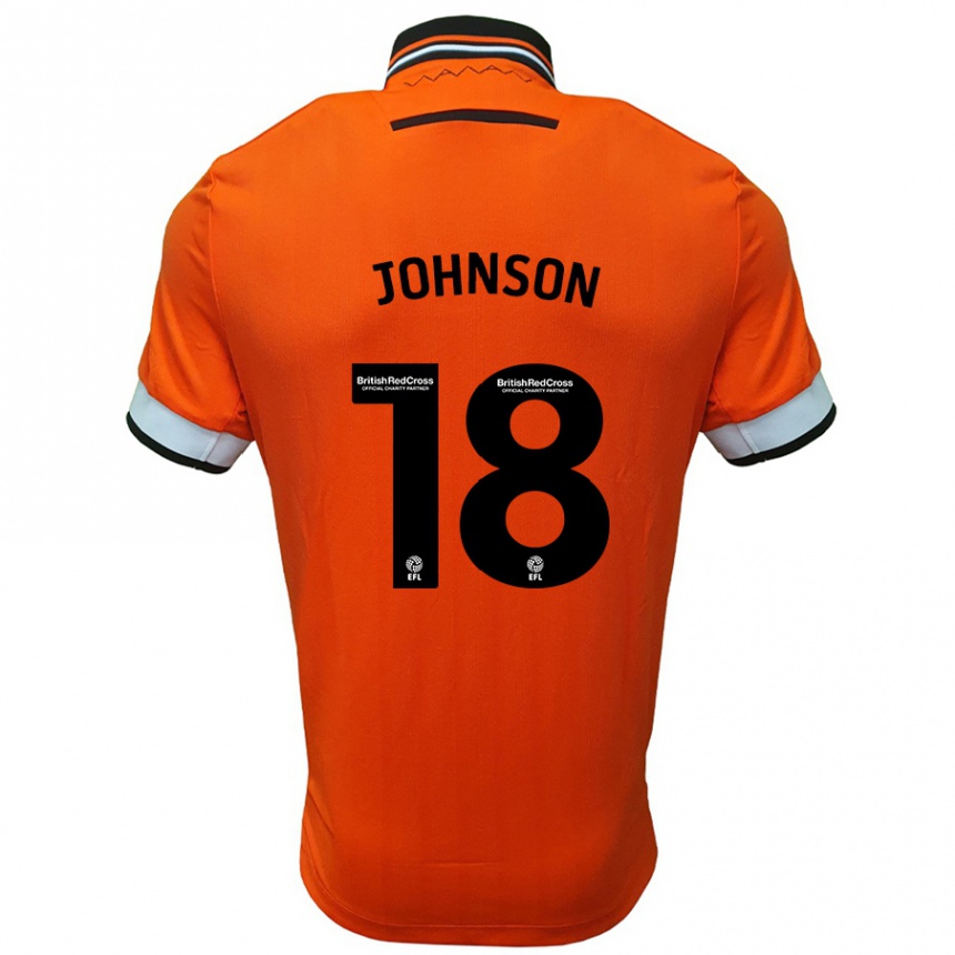 Enfant Football Maillot Marvin Johnson #18 Orange Blanc Tenues Extérieur 2024/25 Canada