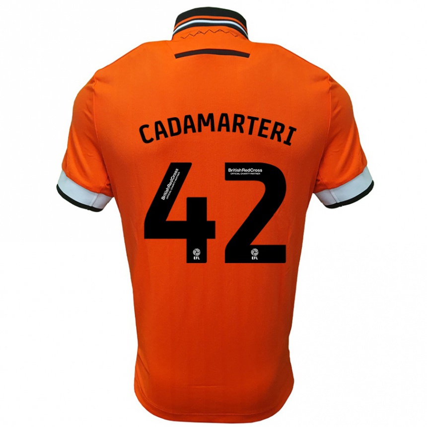 Enfant Football Maillot Bailey Cadamarteri #42 Orange Blanc Tenues Extérieur 2024/25 Canada