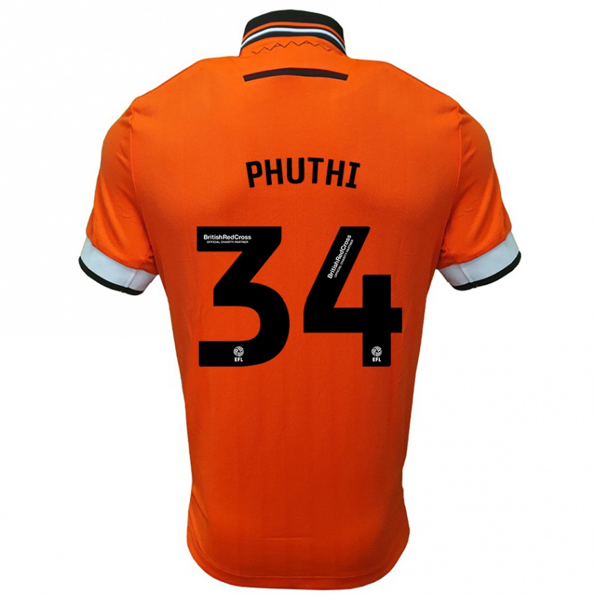 Enfant Football Maillot Joey Phuthi #34 Orange Blanc Tenues Extérieur 2024/25 Canada