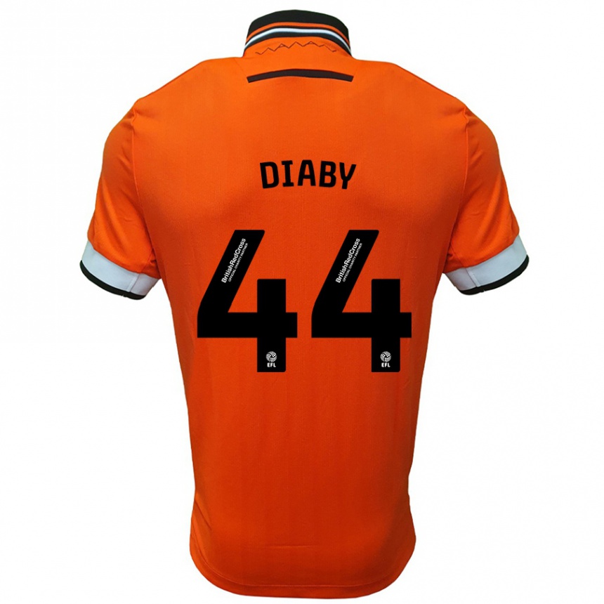 Enfant Football Maillot Momo Diaby #44 Orange Blanc Tenues Extérieur 2024/25 Canada