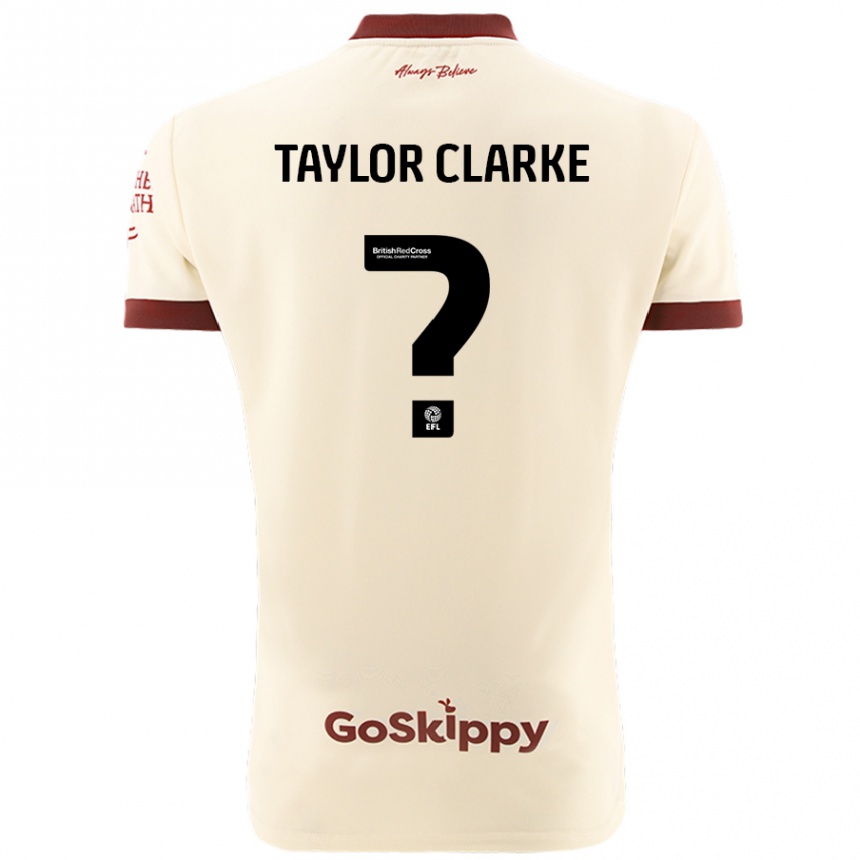 Enfant Football Maillot Omar Taylor-Clarke #0 Blanc Crème Tenues Extérieur 2024/25 Canada