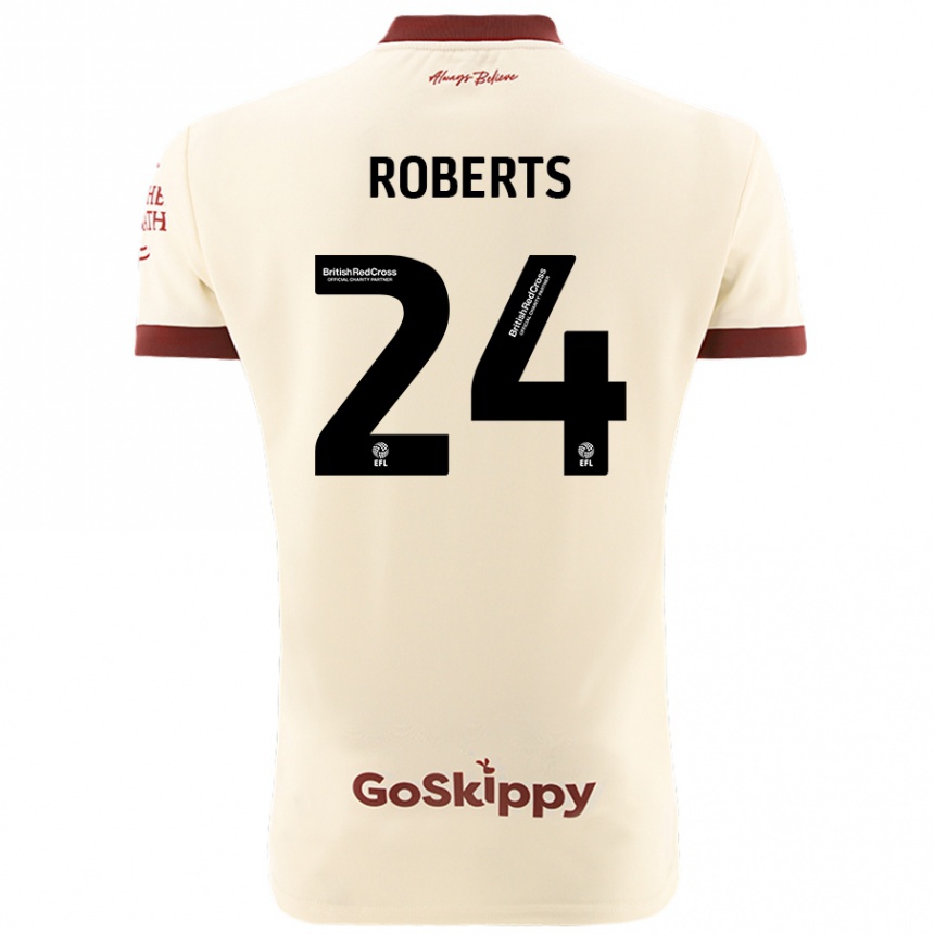 Enfant Football Maillot Haydon Roberts #24 Blanc Crème Tenues Extérieur 2024/25 Canada