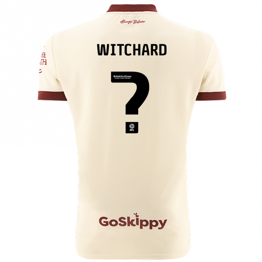 Kids Football Jack Witchard #0 Cream White Away Jersey 2024/25 T-Shirt Canada