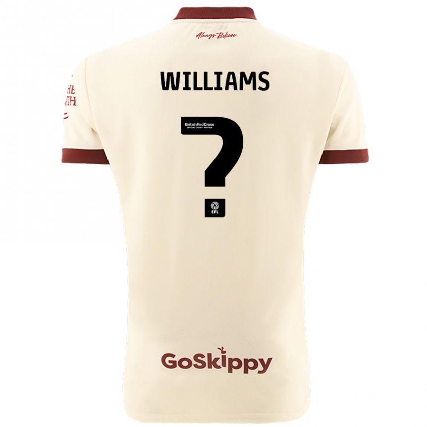 Kids Football Ashton Williams #0 Cream White Away Jersey 2024/25 T-Shirt Canada