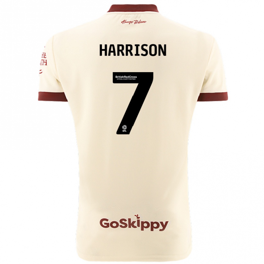 Enfant Football Maillot Abi Harrison #7 Blanc Crème Tenues Extérieur 2024/25 Canada