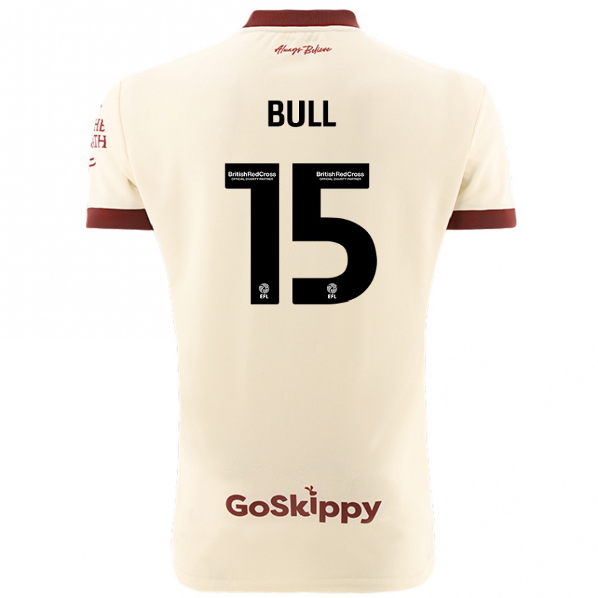 Kids Football Jasmine Bull #15 Cream White Away Jersey 2024/25 T-Shirt Canada