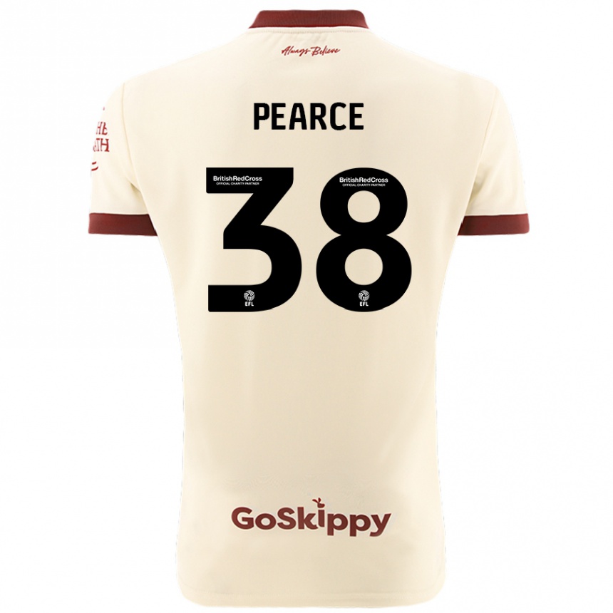 Enfant Football Maillot Manon Pearce #38 Blanc Crème Tenues Extérieur 2024/25 Canada