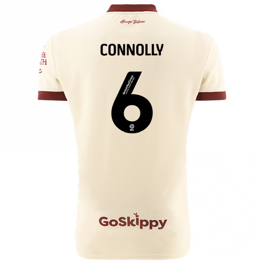 Enfant Football Maillot Megan Connolly #6 Blanc Crème Tenues Extérieur 2024/25 Canada