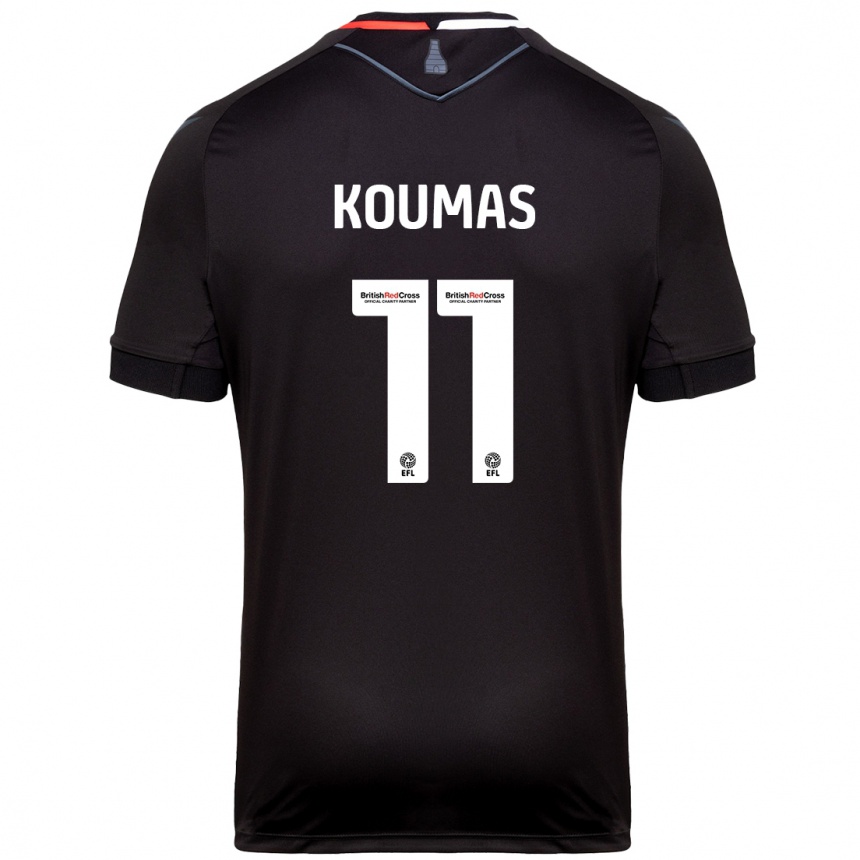 Enfant Football Maillot Lewis Koumas #11 Noir Tenues Extérieur 2024/25 Canada