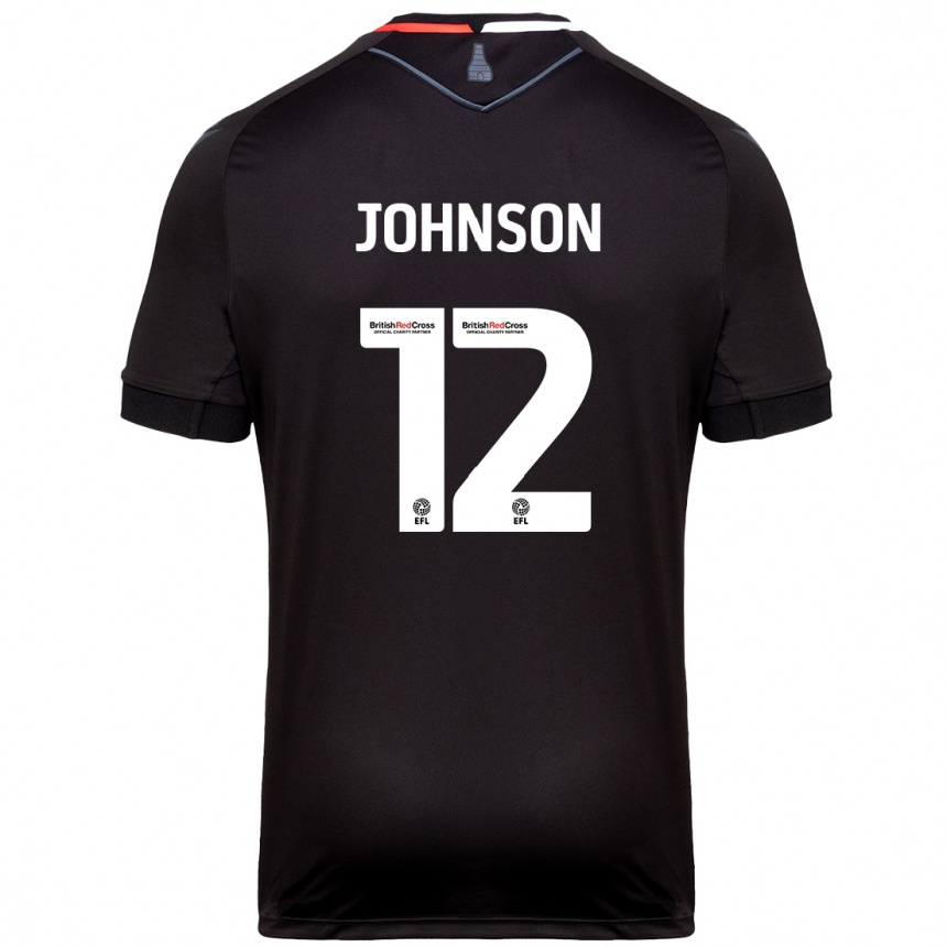 Enfant Football Maillot Daniel Johnson #12 Noir Tenues Extérieur 2024/25 Canada