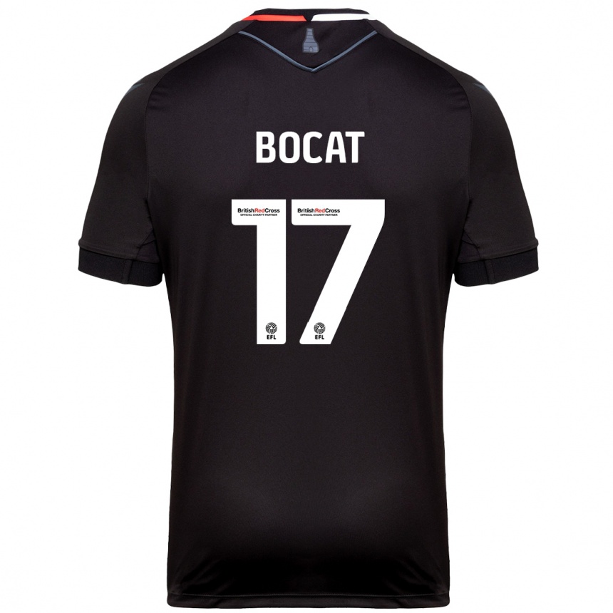 Kids Football Eric-Junior Bocat #17 Black Away Jersey 2024/25 T-Shirt Canada