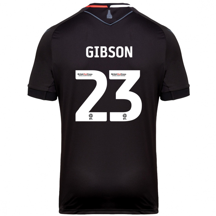 Enfant Football Maillot Ben Gibson #23 Noir Tenues Extérieur 2024/25 Canada