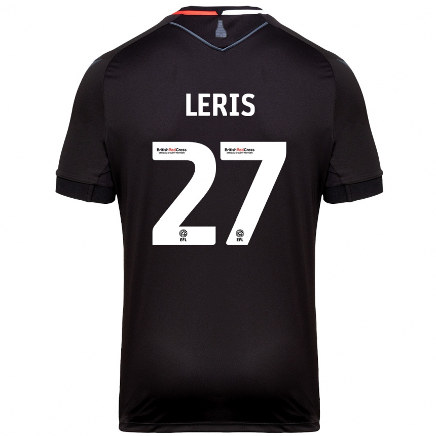 Kids Football Mehdi Léris #27 Black Away Jersey 2024/25 T-Shirt Canada