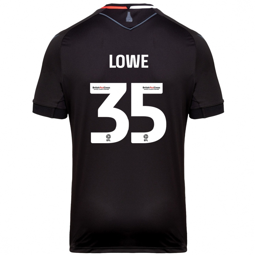 Enfant Football Maillot Nathan Lowe #35 Noir Tenues Extérieur 2024/25 Canada