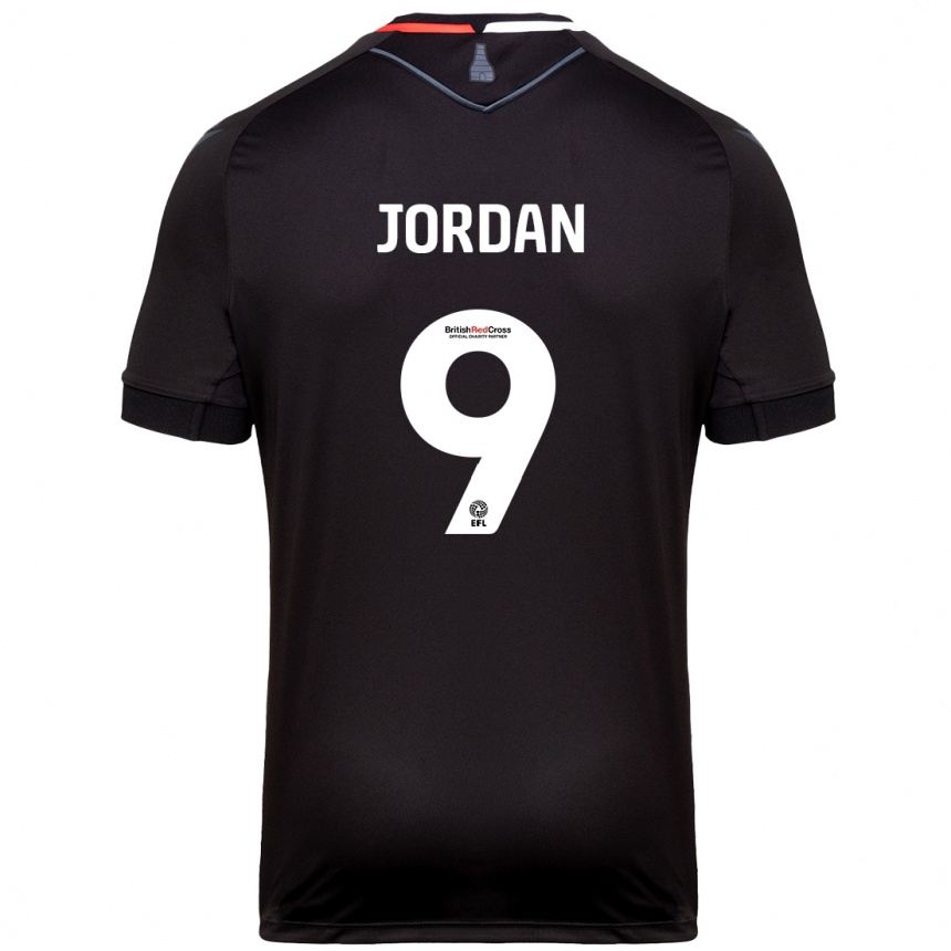 Enfant Football Maillot Saffron Jordan #9 Noir Tenues Extérieur 2024/25 Canada