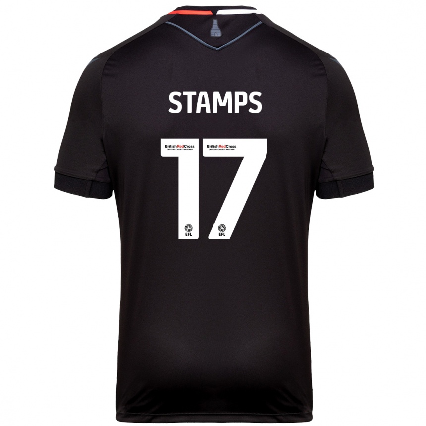 Kids Football Shannon Stamps #17 Black Away Jersey 2024/25 T-Shirt Canada