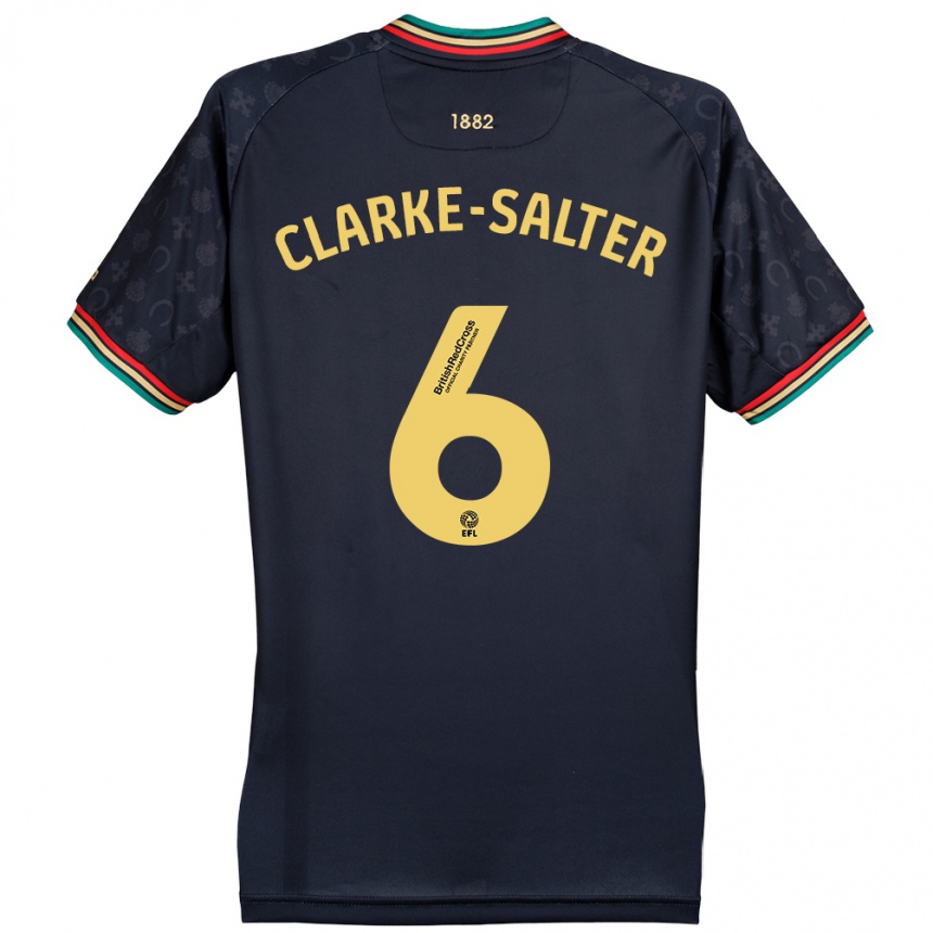 Kids Football Jake Clarke-Salter #6 Dark Navy Blue Away Jersey 2024/25 T-Shirt Canada