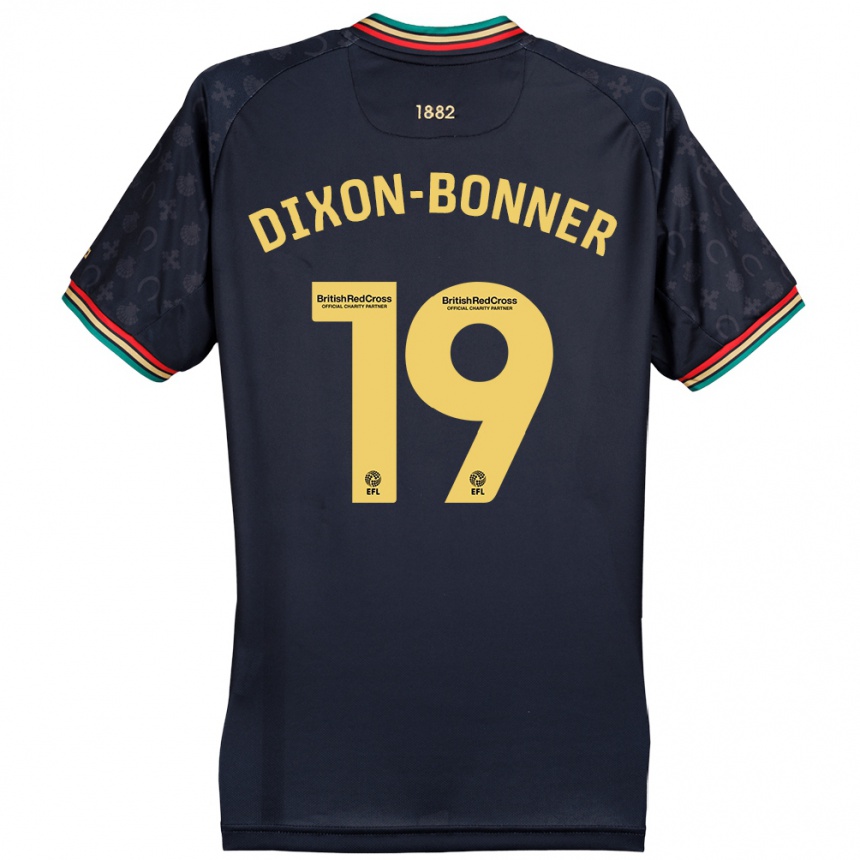 Kids Football Elijah Dixon-Bonner #19 Dark Navy Blue Away Jersey 2024/25 T-Shirt Canada