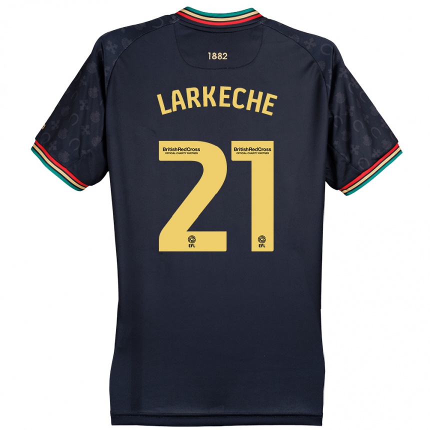 Enfant Football Maillot Ziyad Larkeche #21 Bleu Marine Foncé Tenues Extérieur 2024/25 Canada