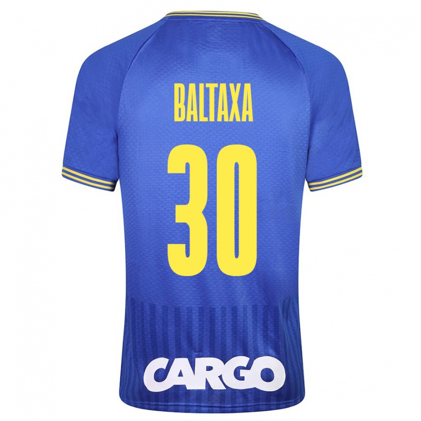 Kids Football Matan Baltaxa #30 White Away Jersey 2024/25 T-Shirt Canada